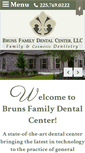Mobile Screenshot of brunsfamilydentalcenter.com